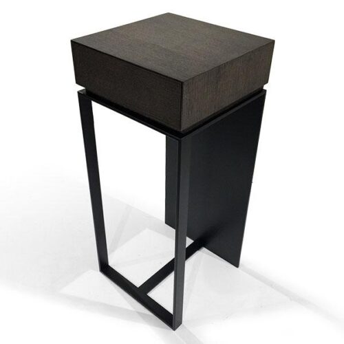 懸浮木盒鐵腳展示台 視覺輕盈具工業風：圖片 2