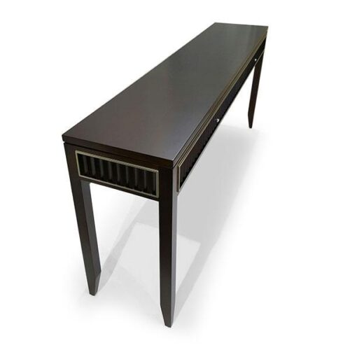 古典柵格高腳邊櫃 北歐輕奢風格：圖片 1