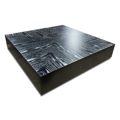 方形木紋十字拼茶几 奢華現代客廳焦點：圖片 2