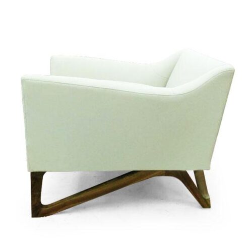 斜背胡桃實木造型腳單椅 舒適藝術空間：圖片 2