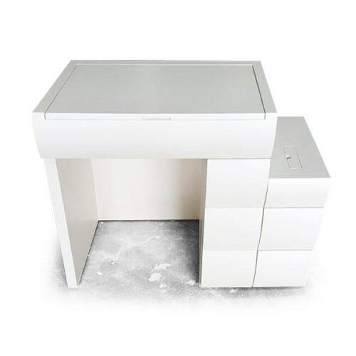 白色掀鏡多抽化妝台 多抽大收納：圖片 2