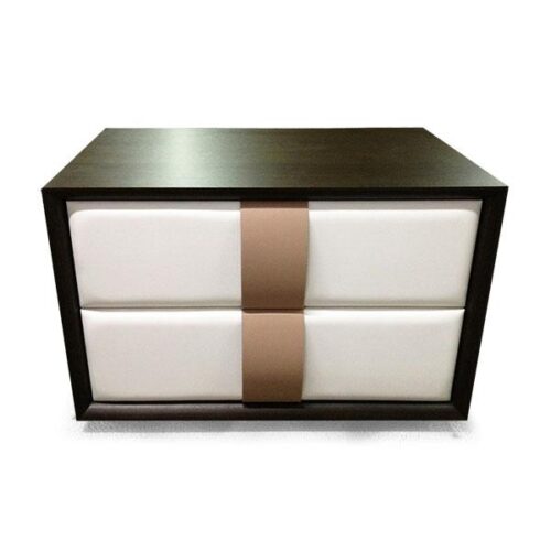 時尚皮革抽面床頭櫃 奢華臥室必備：圖片 1