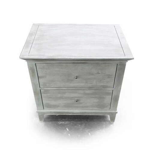 北歐霧面灰白床頭櫃 北歐臥室靜謐選擇：圖片 1