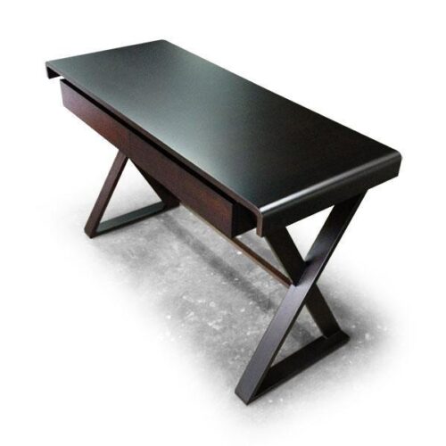 極簡深木色X腳書桌 定義你的設計品味：圖片 3