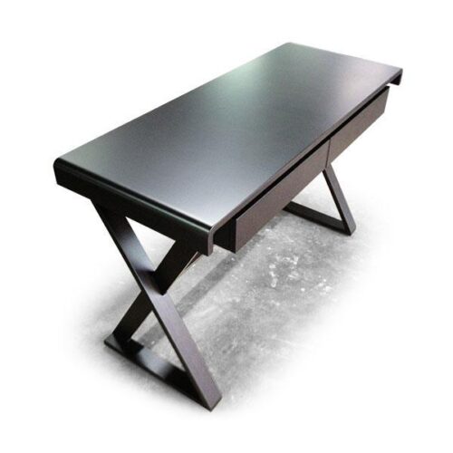 極簡深木色X腳書桌 定義你的設計品味：圖片 2