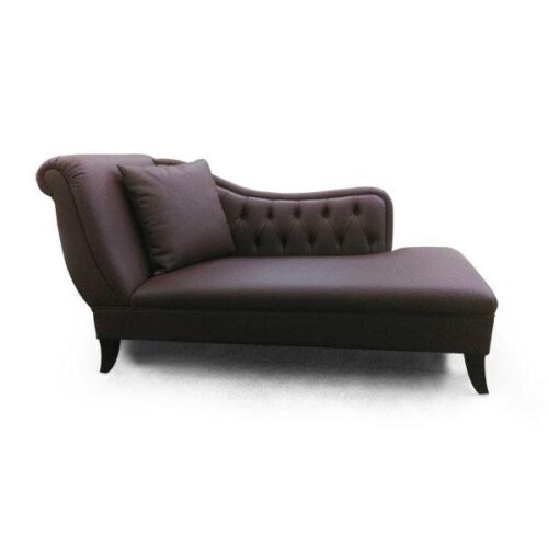 歐式高背繃布貴妃椅 午後的奢華小憩：圖片 1