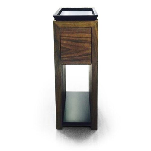 北歐胡桃豎型邊桌 玄關輕盈焦點：圖片 1