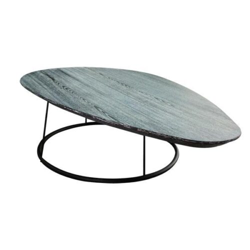 水滴檯面細圓鐵腳茶几 輕盈藝術新寵：圖片 1