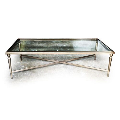 金框長形茶玻茶几 輕盈奢華空間放大魔法：圖片 1