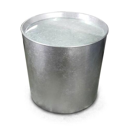 銀箔圓柱下沈檯面茶几 空間未來單品：圖片 1