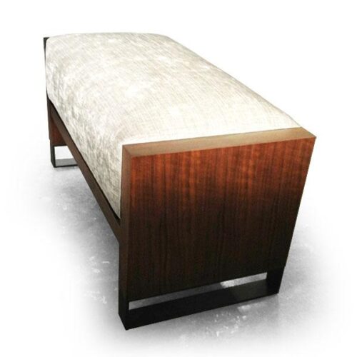 H型胡桃實木造型椅 低調優雅座凳：圖片 2