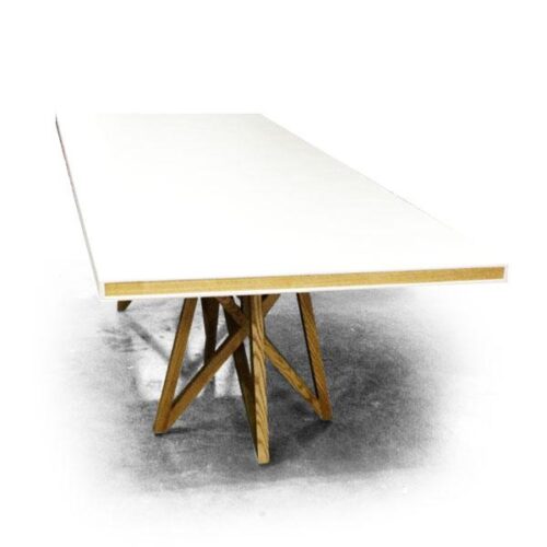 加長雙色橡木餐桌 用餐工作皆宜：圖片 2