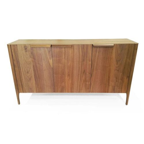 自然線條胡桃實木邊櫃 自然優雅簡約美學：圖片 1