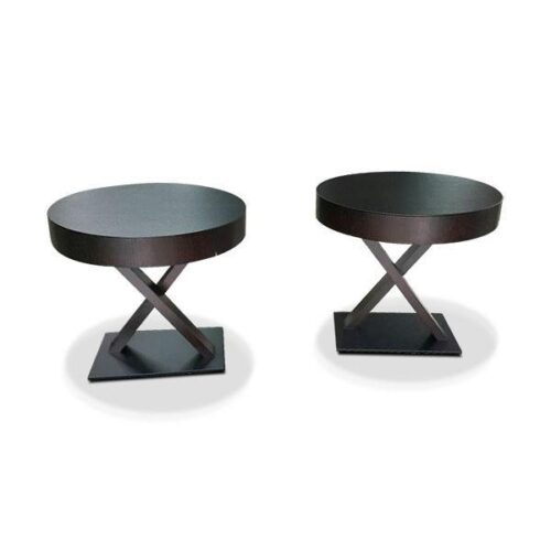 圓抽盤X腳床頭櫃 強化空間層次感：圖片 1