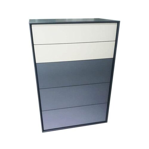 現代雙色藍白五斗櫃 高櫃新美學：圖片 1