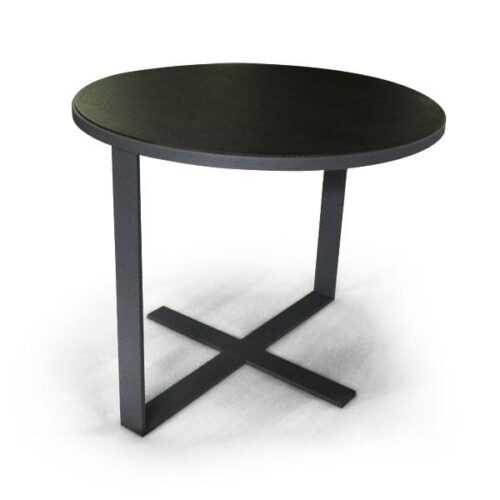 黑鐵腳圓形木紋茶几 工業空間靈魂：圖片 2