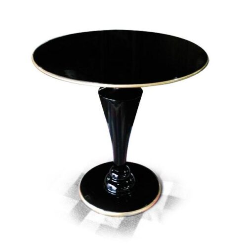 歐式金邊黑鋼烤茶几 金黑色圓舞曲：圖片 1