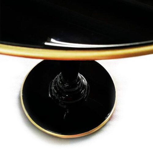 歐式金邊黑鋼烤茶几 金黑色圓舞曲：圖片 2