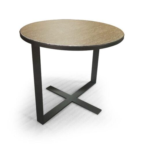 黑鐵腳圓形木紋茶几 工業空間靈魂：圖片 3