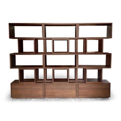 開放胡桃抽屜展示櫃 收納藝術家：圖片 1