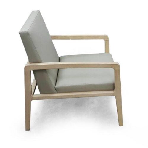 簡約皮革實木單人椅 休憩新選擇：圖片 1