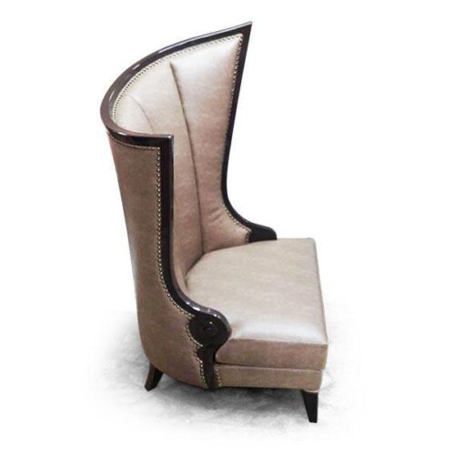 帆型繃皮銅釘單椅 尊貴藝術氣派：圖片 2