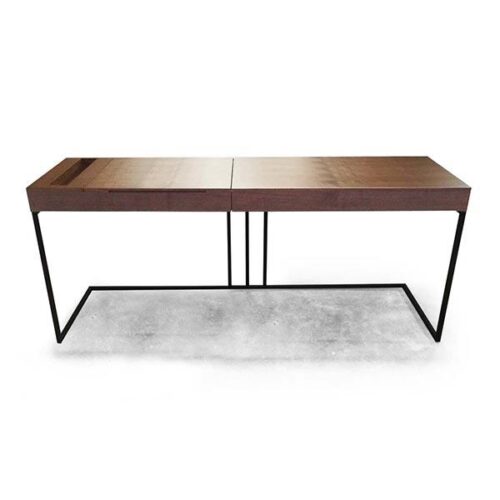 極簡工業胡桃木書桌 工業奢華新選擇：圖片 1