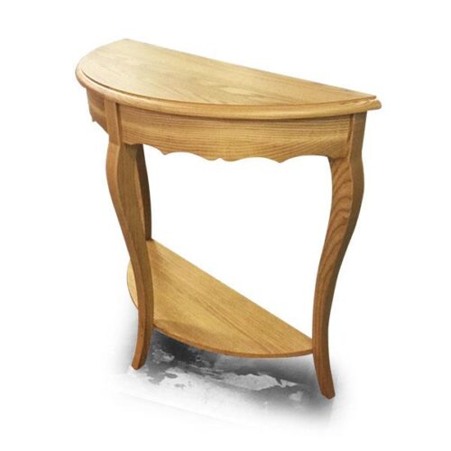 歐風暖橡弧腳端景台 角落優雅藝術：圖片 2