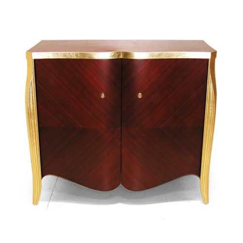 紅胡桃金箔波浪端景櫃 宮廷藝術焦點：圖片 1