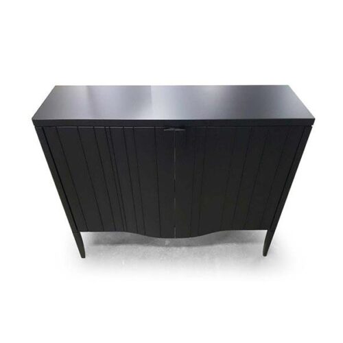 霧黑豎紋雙門端景櫃 低調優雅氣質：圖片 1