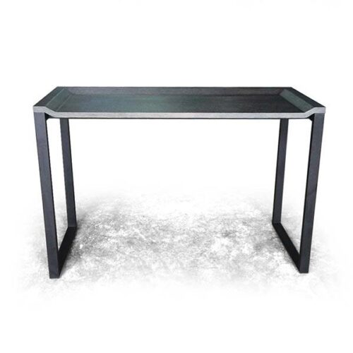 橡木檯面黑鐵腳端景檯 工業居家精選：圖片 1