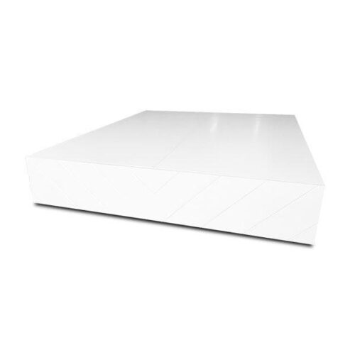 純白斜線高光大茶几 空間瞬間明亮：圖片 1