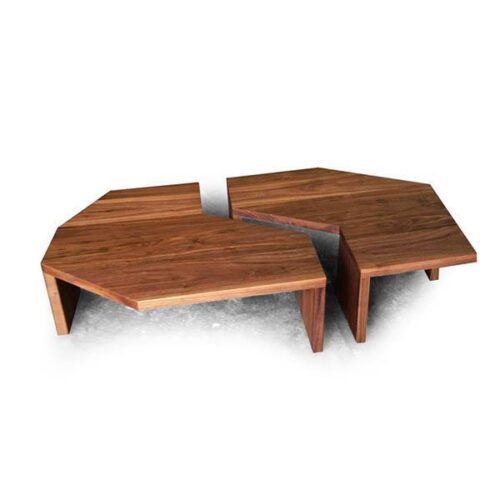 胡桃木藝術拼接套几 靈活優雅組合：圖片 1