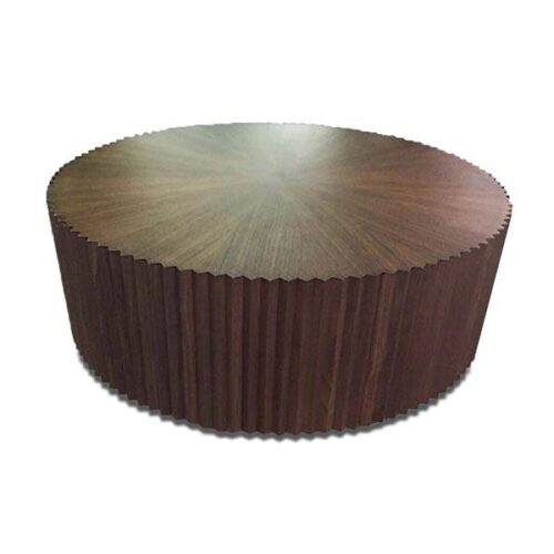 胡桃圓齒輪造型茶几 空間藝術品：圖片 1