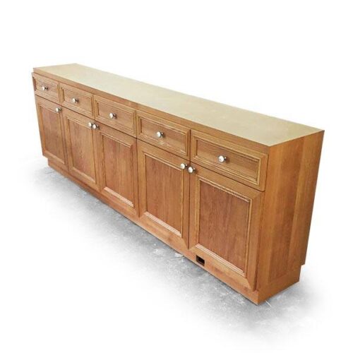 橡木五抽五門餐櫃 廚邊好幫手：圖片 2