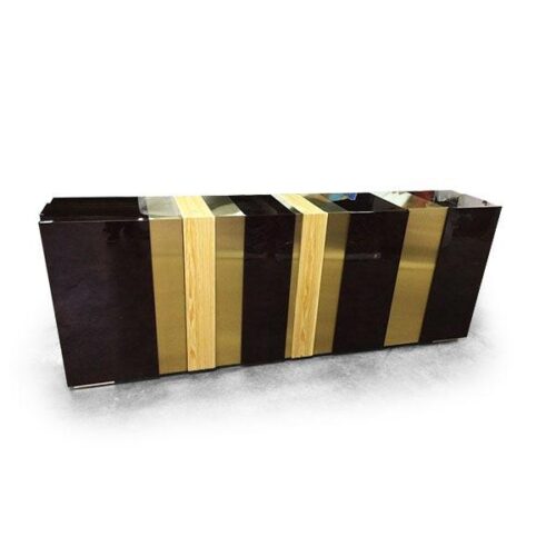 現代奢華拼接邊櫃 客廳高端焦點：圖片 1