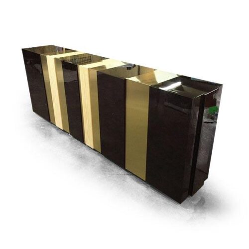 現代奢華拼接邊櫃 客廳高端焦點：圖片 2