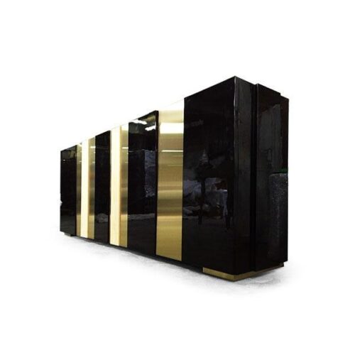 現代奢華拼接邊櫃 客廳高端焦點：圖片 3