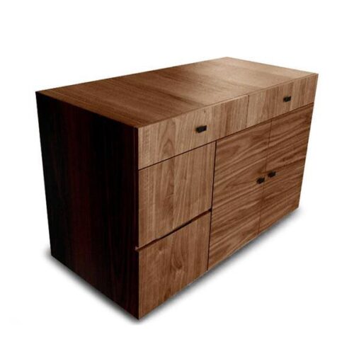 北歐胡桃多功能邊櫃 溫潤質感滿分：圖片 1