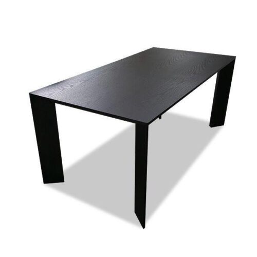 黑橡極簡斜腳餐桌 空間輕盈升級：圖片 1