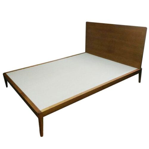 訂製極簡胡桃床架 實木框架雙人床組：圖片 1