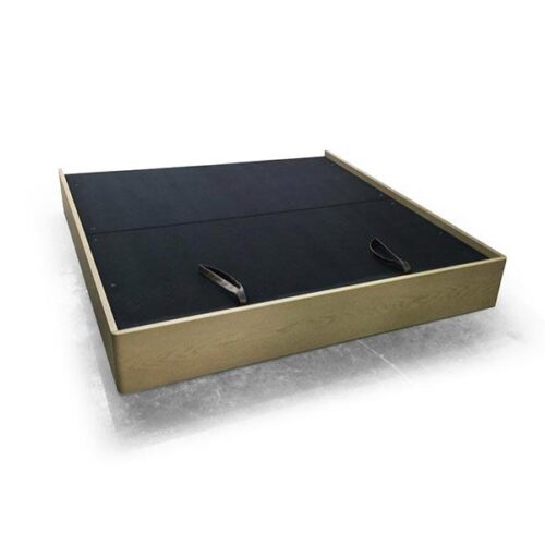 訂製橡木掀床箱 實木皮染色高級床架：圖片 1