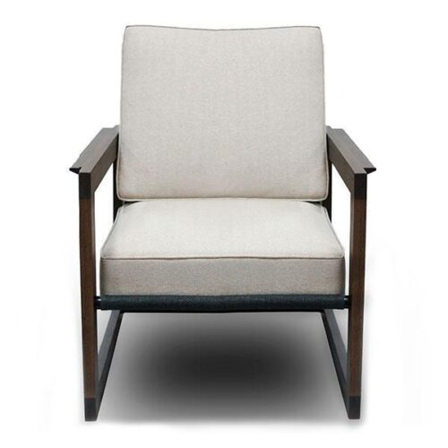 米色實木框架休閒椅 空間簡約藝術家：圖片 1