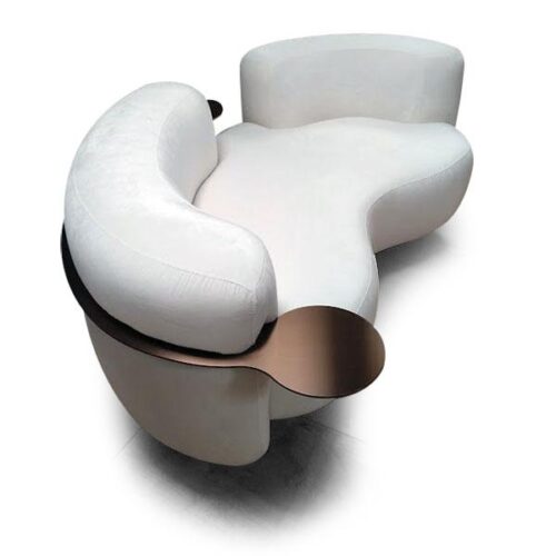 鈦金圓盤藝術沙發 機能美學完美融合：圖片 1