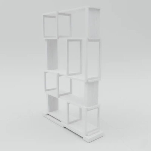 北歐映象書架 白色立體展架空間更有層次：圖片 1