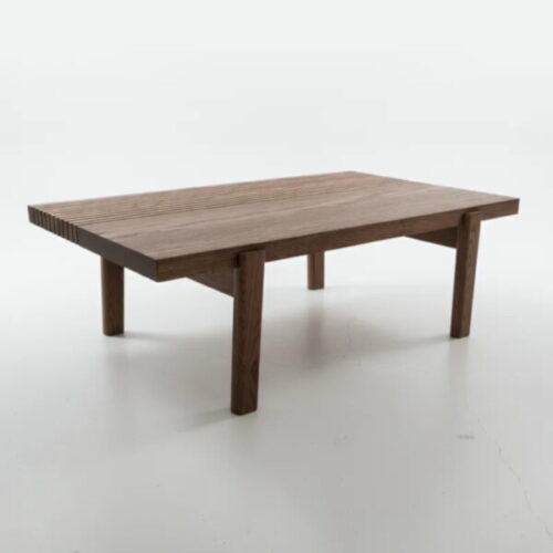 北歐風極簡實木茶几 線條比例俐落穩重：圖片 1