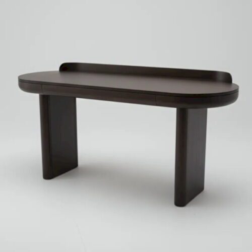 極簡線條圓弧書桌 視覺沈穩又圓潤：圖片 3