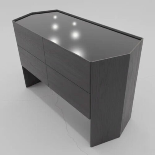 黑曜幾何四抽斗櫃 勾勒出你的收納秩序：圖片 1