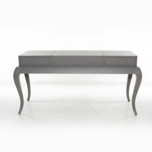 法式優雅多功能化妝台 隱藏鏡面收納設計：圖片 3