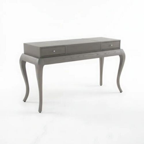 法式優雅多功能化妝台 隱藏鏡面收納設計：圖片 2